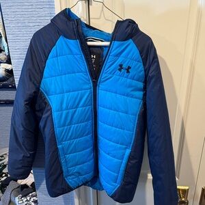Under Armour Kids Two-Tone Blue Puffer Jacket
